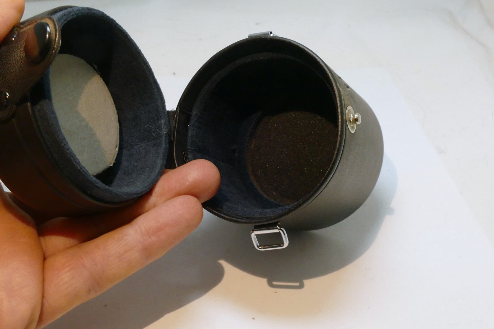 Olympus Hard Lens Case for OM 100mm f2.8 genuine OEM fits 85mm f2 Zuiko OM