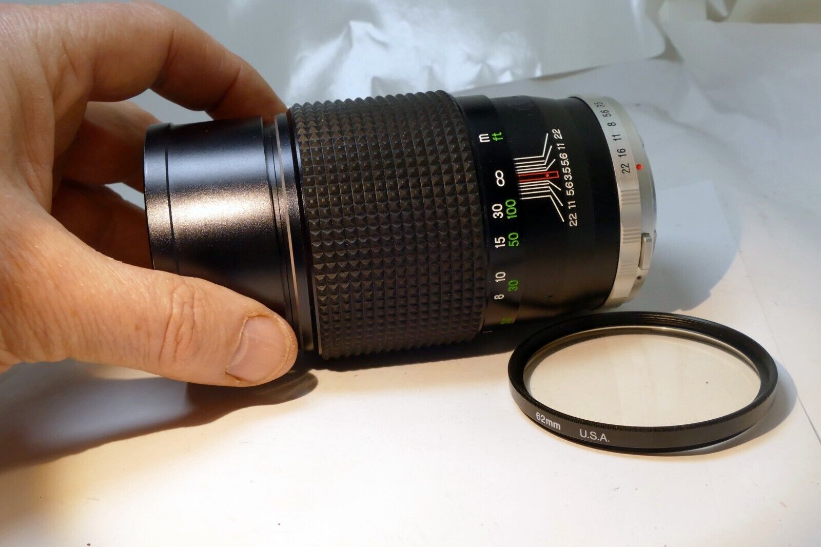 Soligor 200mm f3.5 for Olympus OM manual focus Telephoto prime Lens