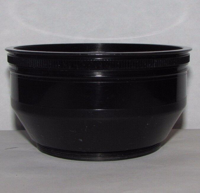 56.3mm ID Plastic Lens Hood adapter front 73.3mm female threads (unknown brand)