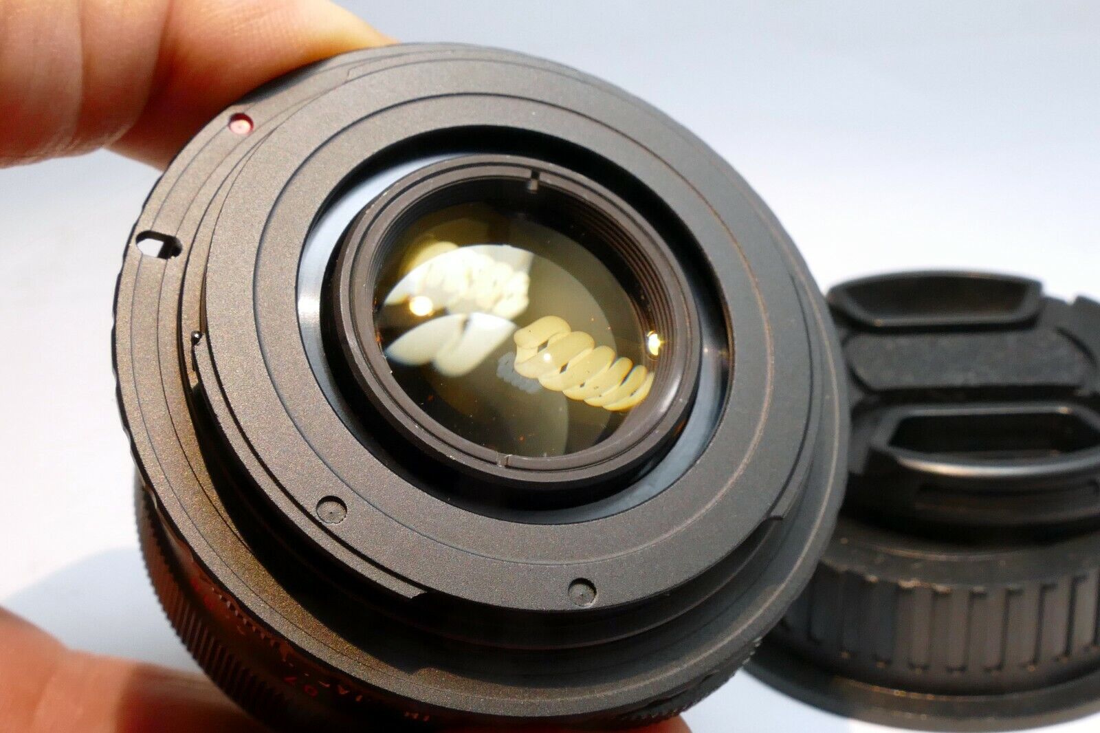 Mamiya 50mm f2 M42 manual Lens lens adapted to Canon EOS EF cameras T7i T8i 90D