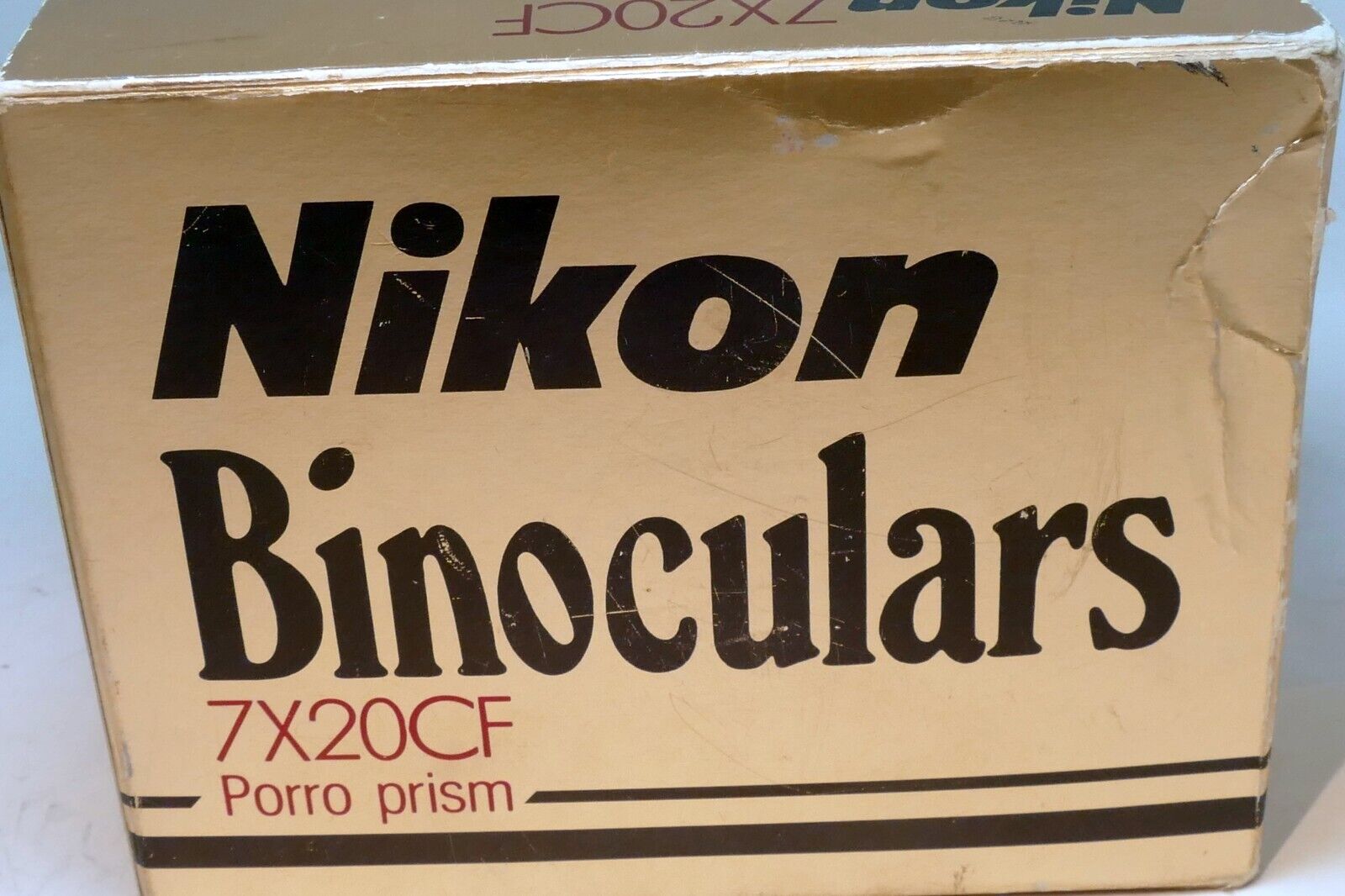 NIKON Porro Prism Binoculars 7X20CF w/ case box, guide Nippon Kogaku Japan