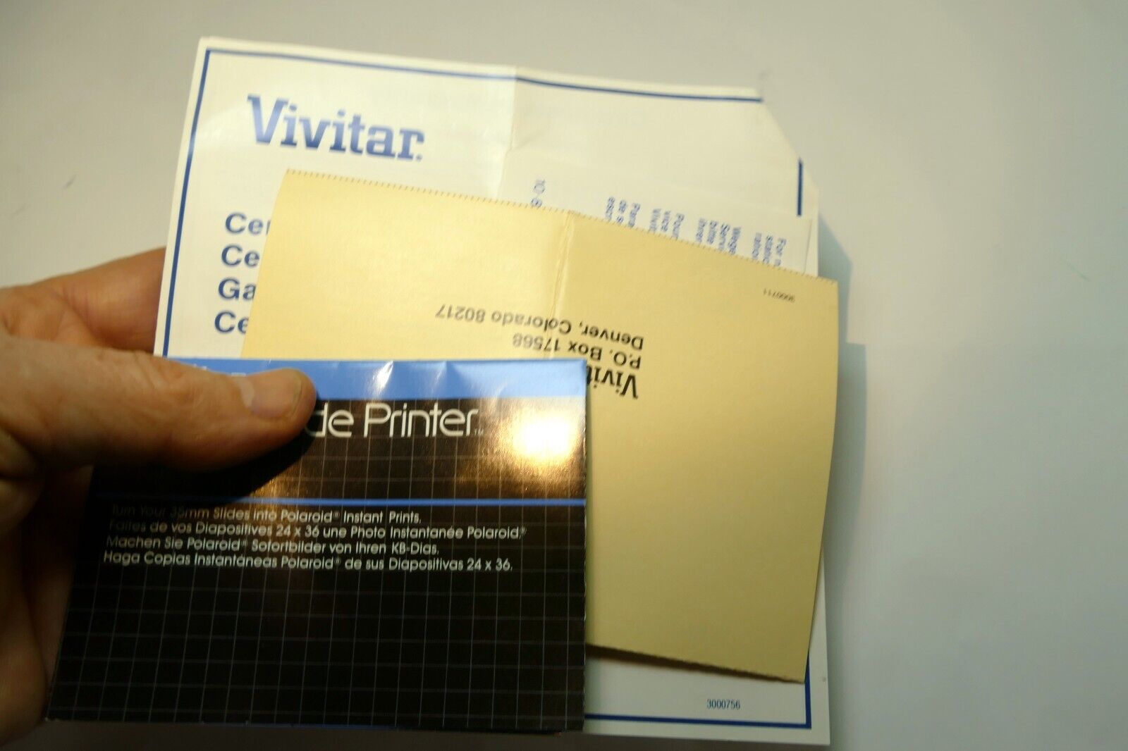 Vivitar Instant Slide Printer brochure sales add vintage  1980's