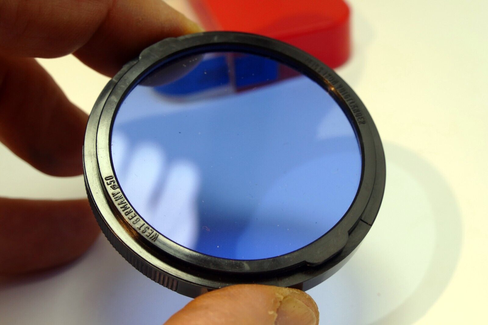 Carl Zeiss Ikon Ikolor B Filter B 50 2X 20.1057 Contarex Ultron 50mm Blue 80B C4