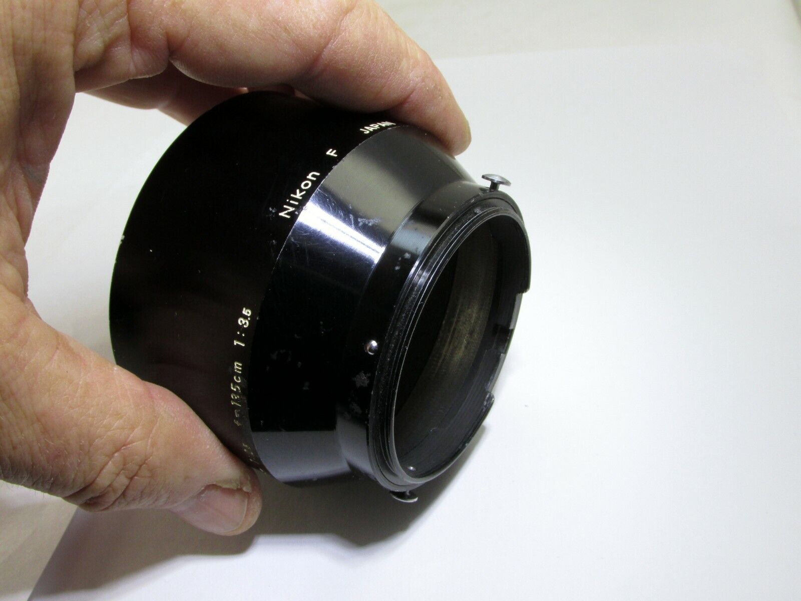 Nikon F Hood Shade Metal clip on for 13.5cm f3.5 85mm f2.0 10.5cm f2.5 Nikkor