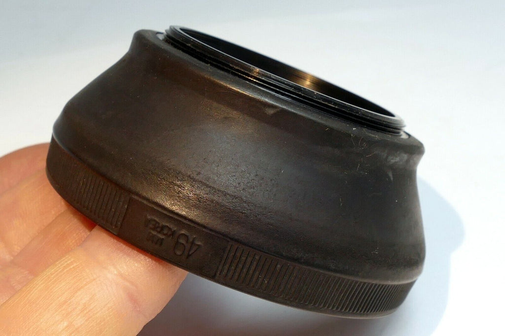 49mm Rubber Lens Hood shade for 50mm f1.8 f1.7 lenses double threaded