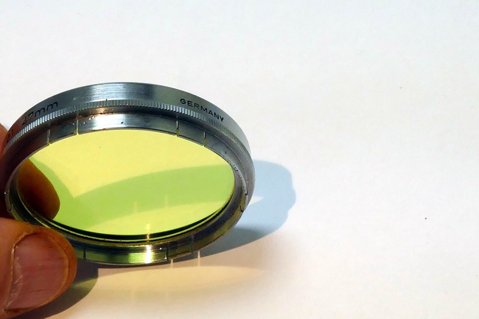 Voigtlander G1 Yellow 47mm Filter 301/47 Germany Nocton (with some scratches)