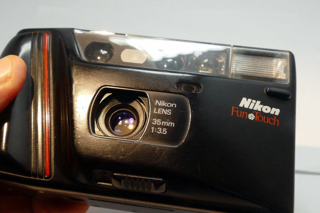 Nikon Fun Touch 35mm Point & Shoot Camera w/ 35mm f3.5 Lens - AS IS with issues