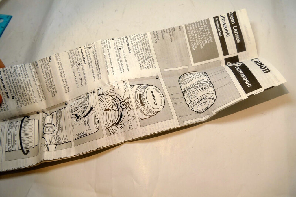 Canon 28-105mm EF Ultrasonic Lens guide 100-300mm USM Brochure