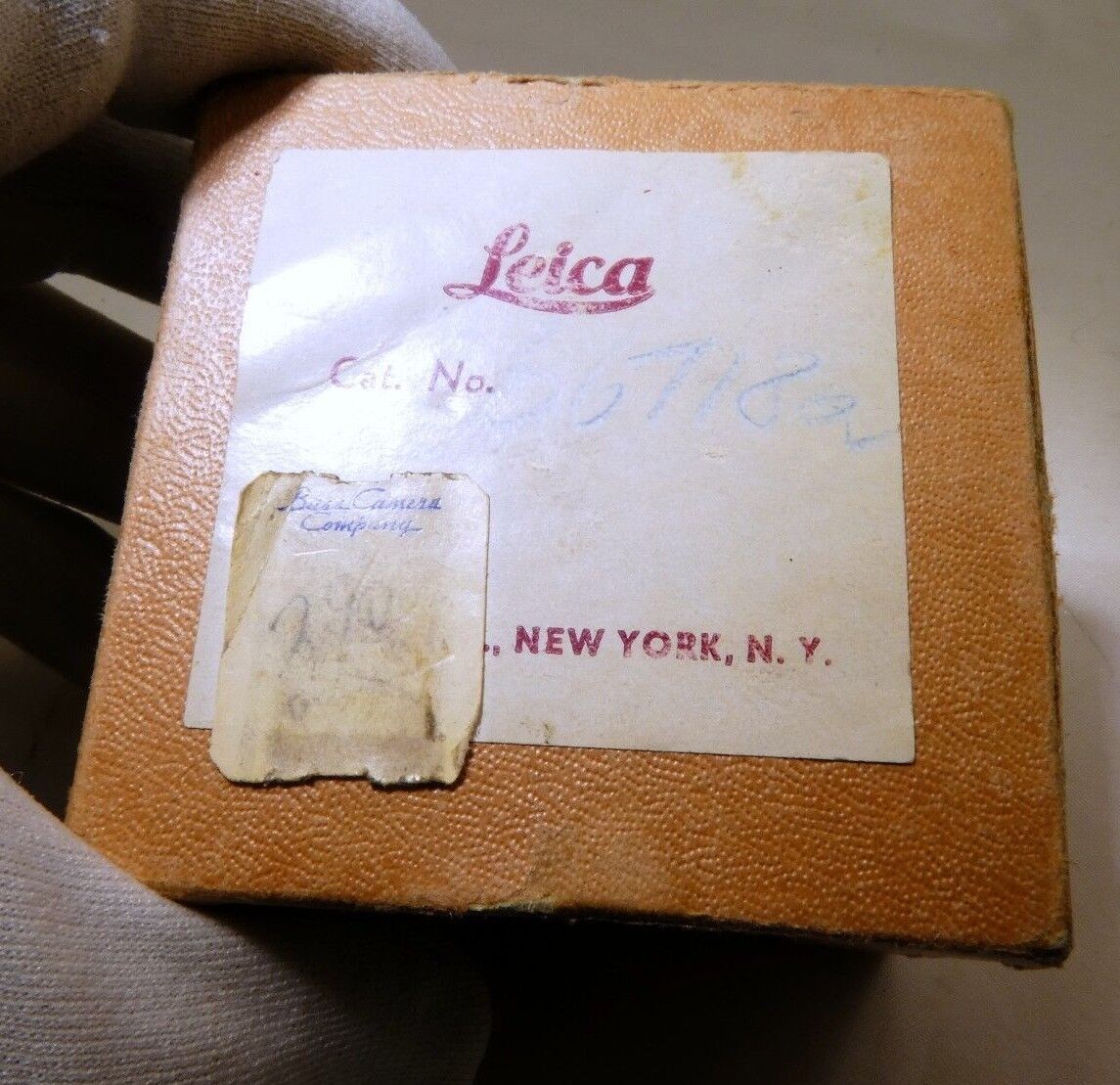 Empty Box for Leica Leitz small accessory 2X2.5" vintage NY 66718a New York