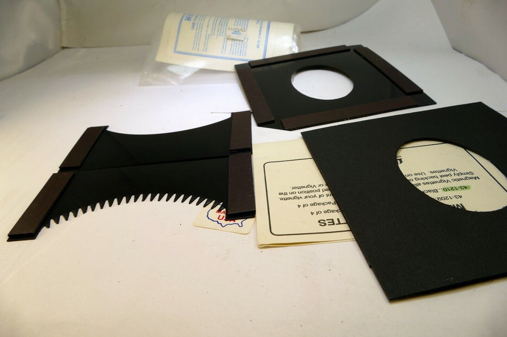 Lindahl Vignette set of four Magnetic Black Masks 5X5" for Bellow Shades 