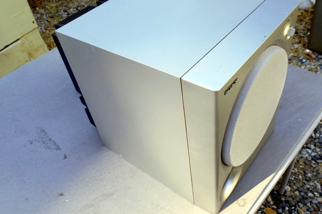 Sony Subwoofer Speaker SA-WMSP75 Active Powered AC 120V 60Hz 75W SILVER *Tested*