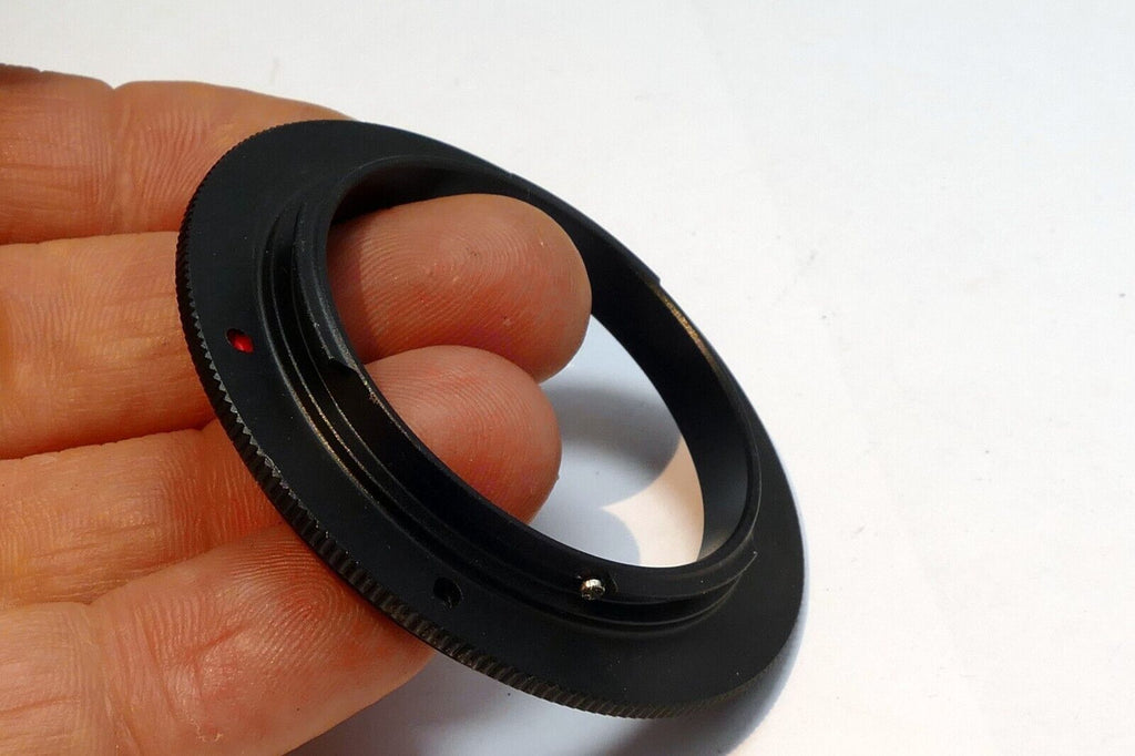 55mm to Canon EOS M Mirrorless camera mount adapter  Reverse ring Macro close-up