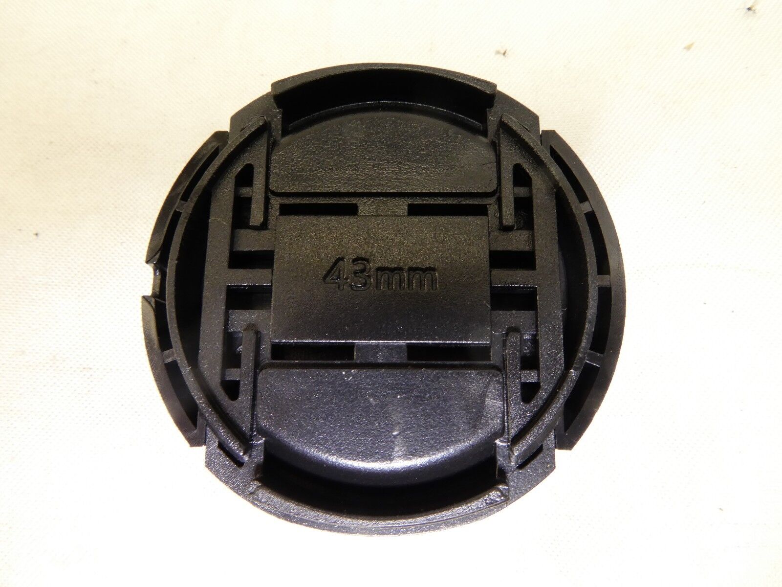 43mm Black Front Cap Lens snap on type for EF-M 22mm lens 28mm macro