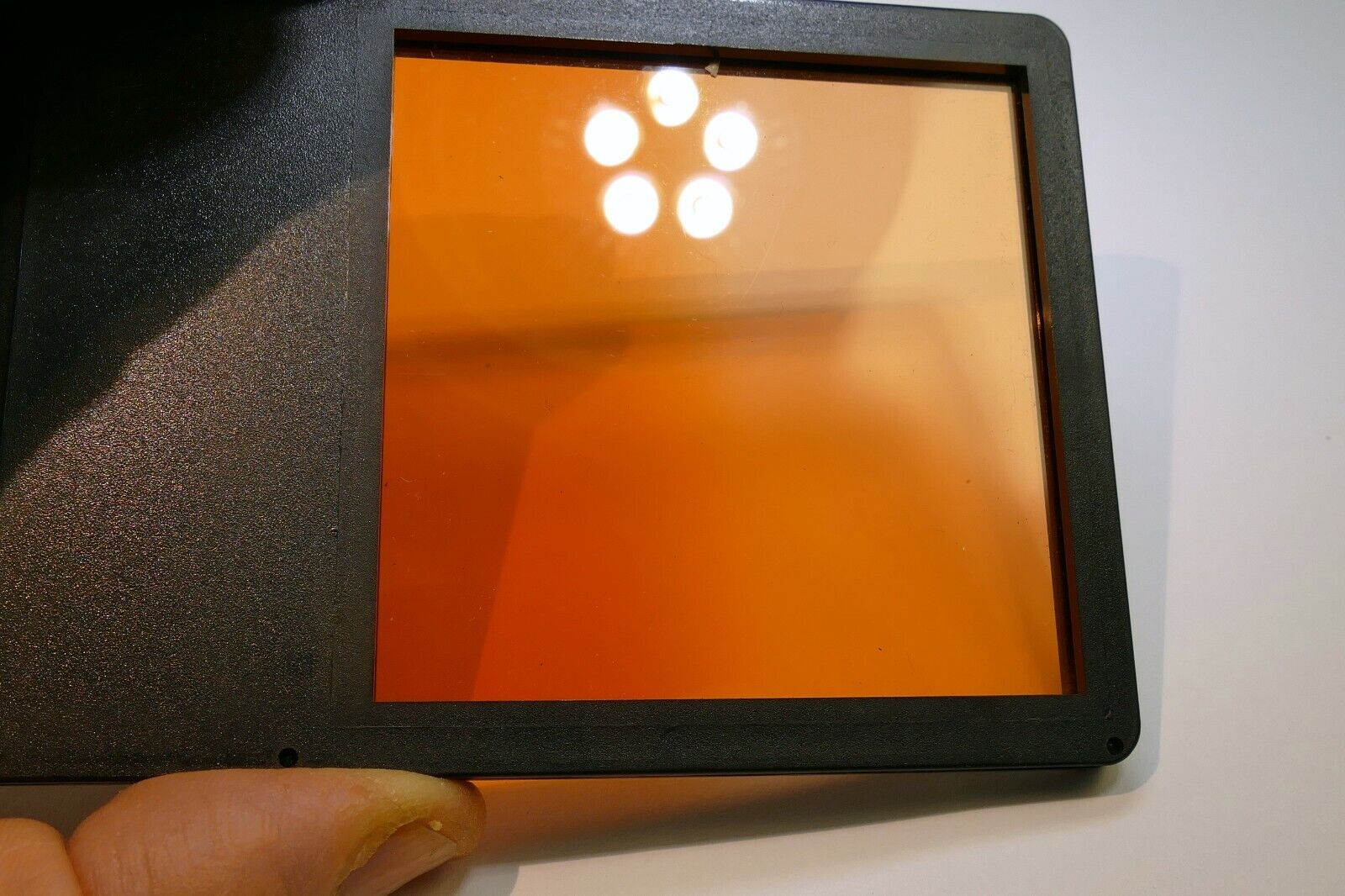 Sunset Gradual graduated Orange Filter drop in square 3X3" for Lindahl