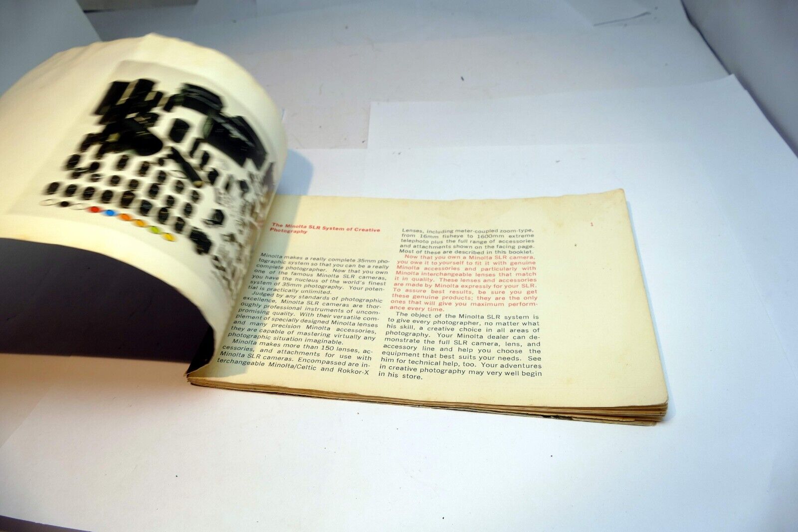 Guide To Minolta SLR Camera System SRT  Celtic Rokkor Lens Brochure Add SRT 101