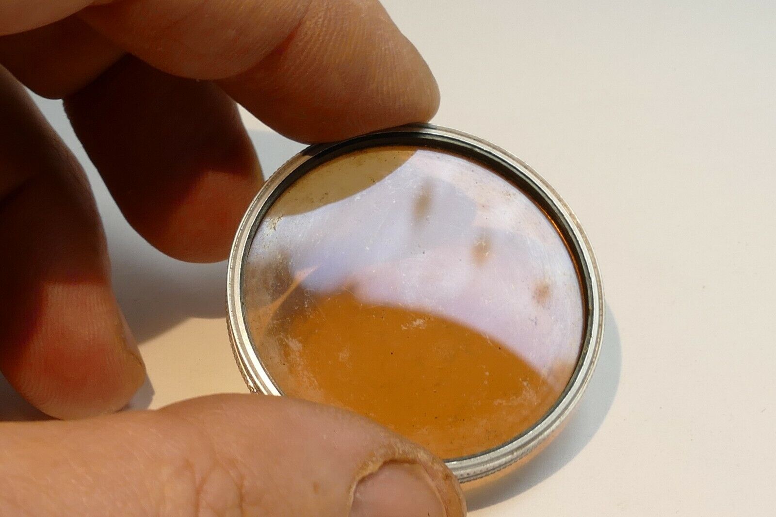 Ednalite Duraklad Chrome type A #85 warming  lens filter 42mm OD drop in type