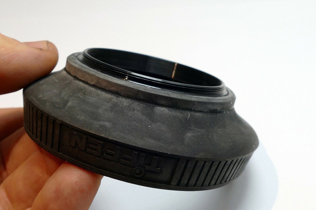 52mm Rubber Lens Hood Shade screw in collapsible double threaded for 50mm f1.8