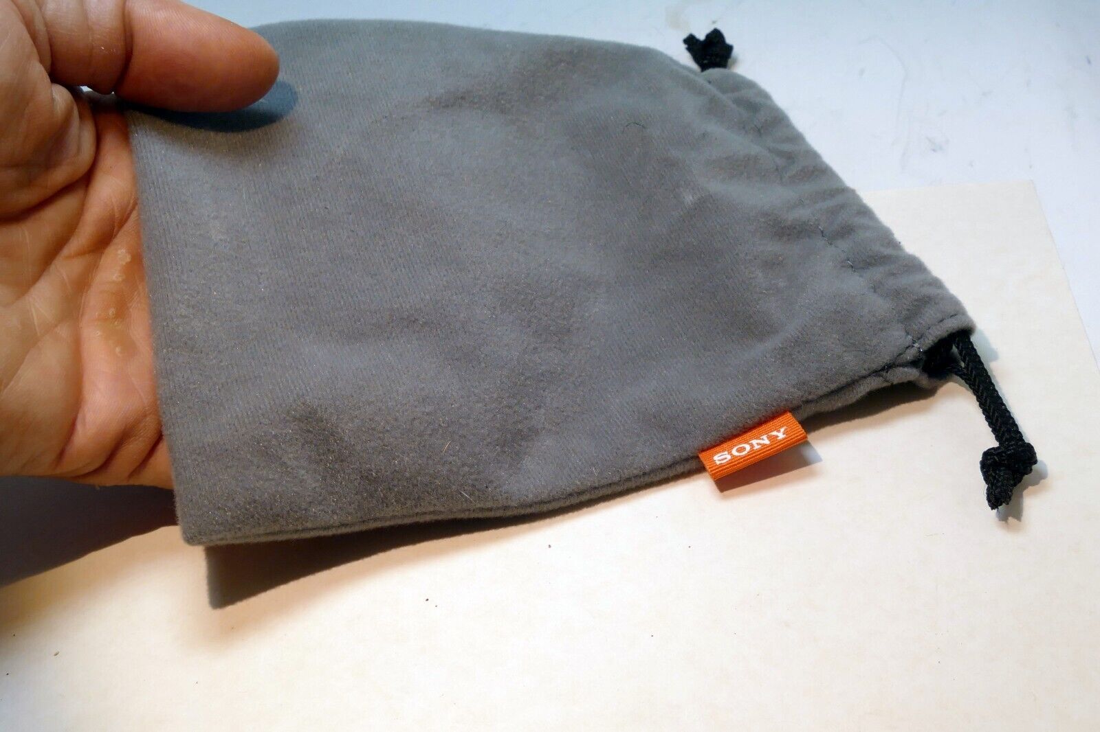 Sony Soft Drawstring Pouch for Sony E 18-55mm F/3.5-5.6 OSS E Gray  - OEM