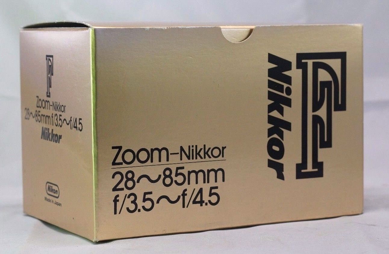 Empty Box for Nikon zoom  28-85mm f3.5-4.5   F (Ai) Nikkor  lens