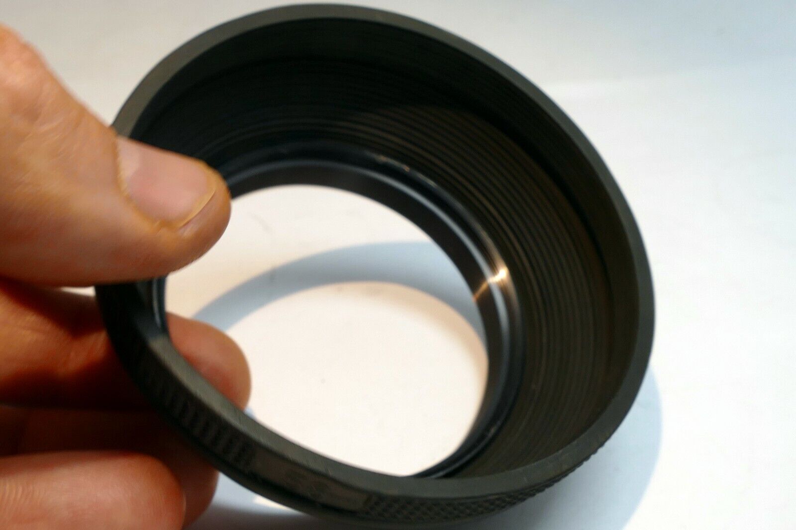 58mm Rubber Hood shade collapsible for telephoto  & normal double threaded Japan