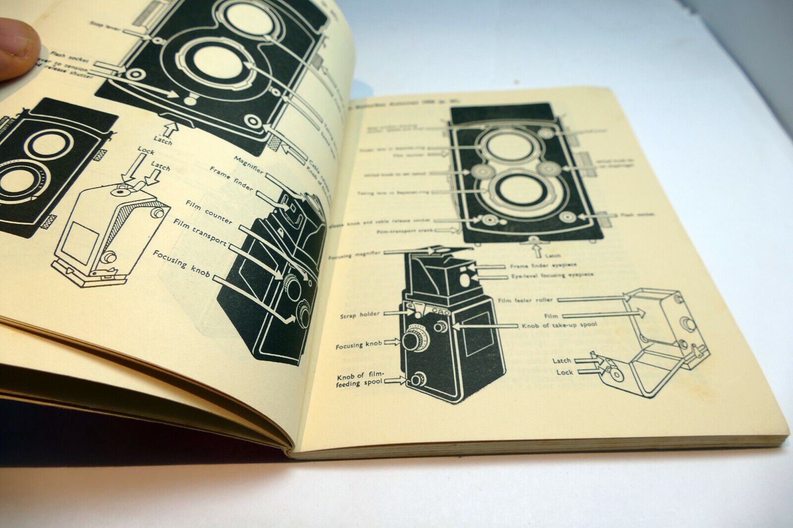Rolleiflex Rolleicord TLR camera Instruction Guide Manual 1950 English
