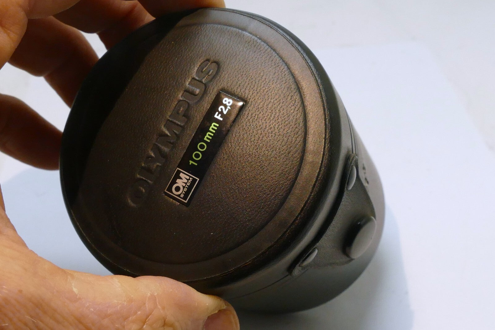 Olympus Hard Lens Case for OM 100mm f2.8 genuine OEM fits 85mm f2 Zuiko OM