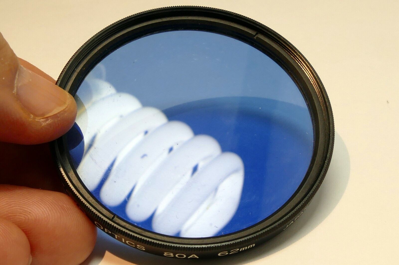62mm Toyo Optics filter lens made in Japan 80A Blue