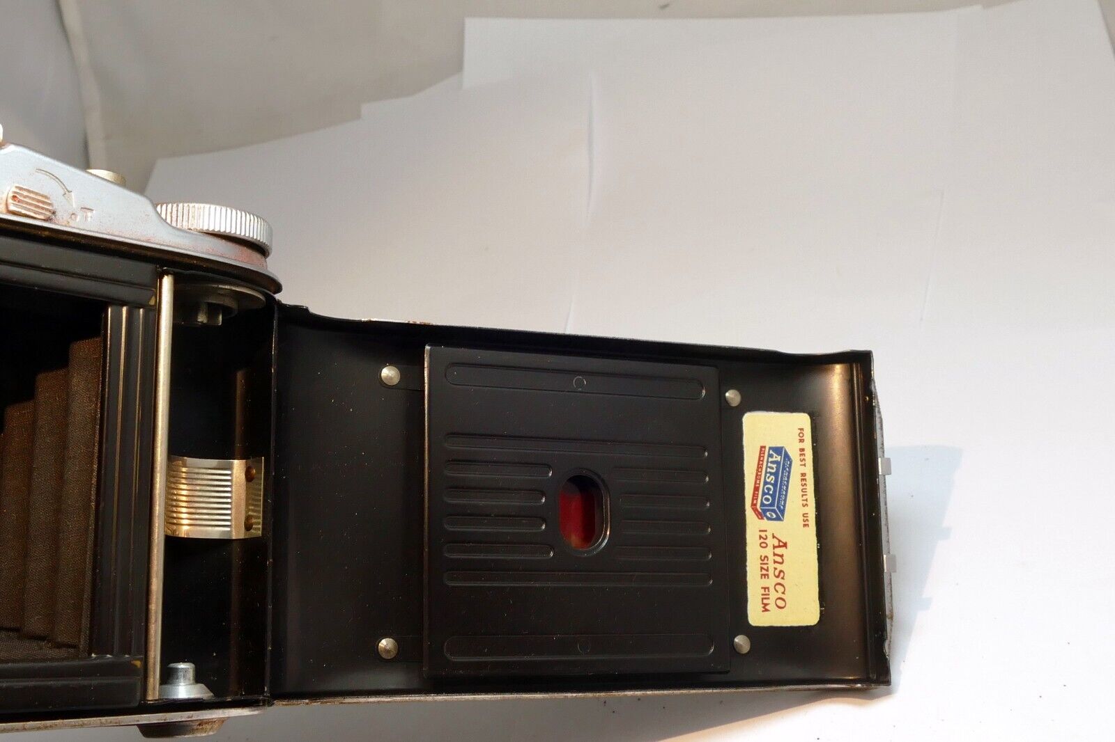 Agfa-Ansco Speedex Special Folding Camera With 85mm f/4.5 Apotar Lens 4X5 medium