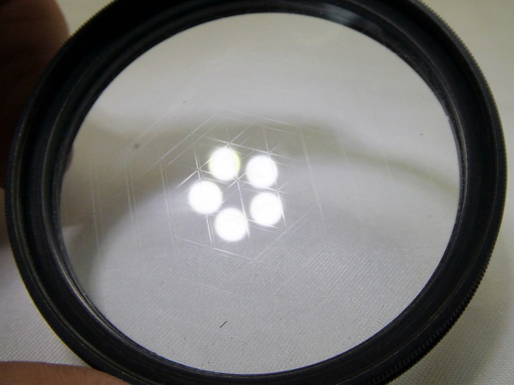 Adjustable angle 6 Star Cross Screen CS 55mm Lens Filter  rotating rim