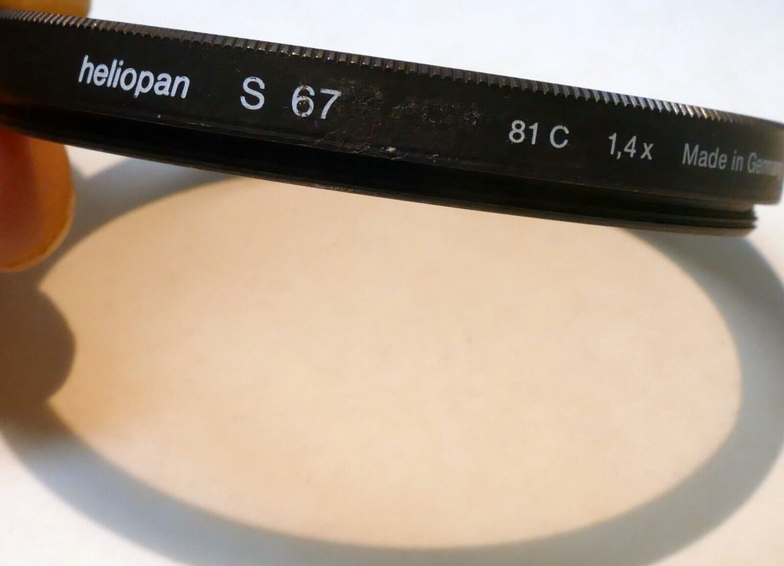 Heliopan 67mm Lens Filter 81C 1.4X  Color Conversion  amber warm