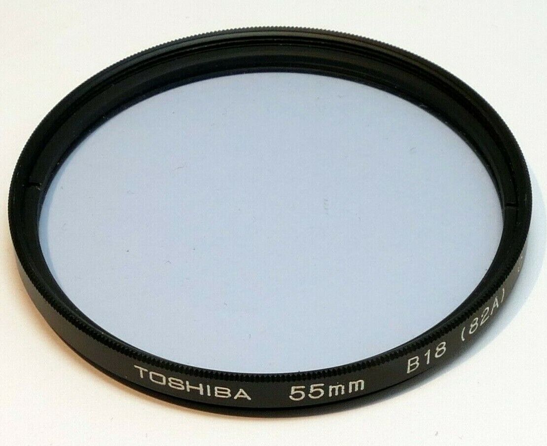 Toshiba 55mm Filter B18 82A  Color Conversion light blue cooling made in Japan