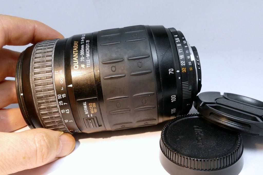 Quantaray 70-300mm f4-5.6 Lens For Nikon telephoto  AF-D LD Macro 1:2