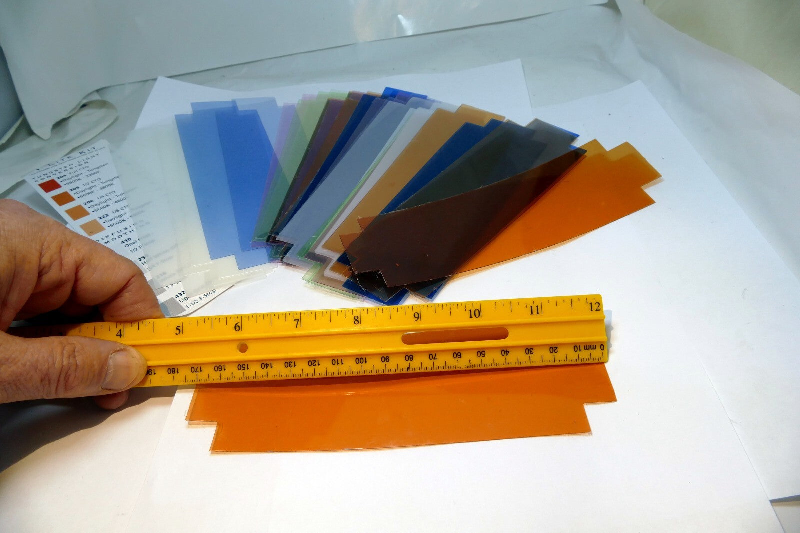 Lite Panel Kit Color filter Gel 57X170mm flash system light conversion diffusion