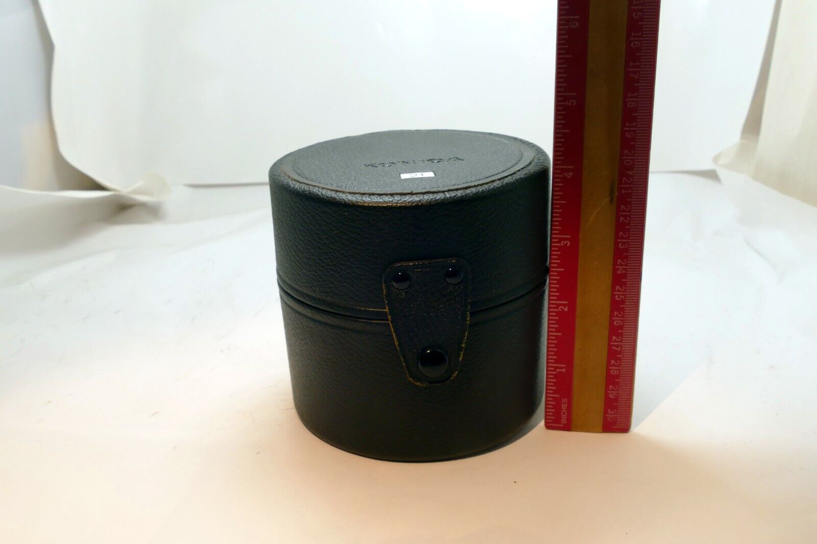 Konica Hexanon 21mm f4 AR lens empty Hard case for genuine OEM vintage