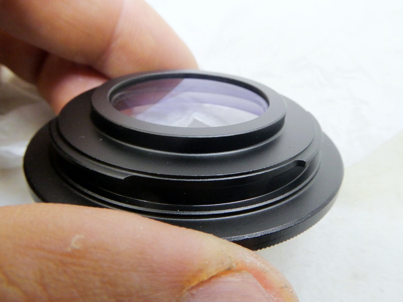 M42 Pentax screw mount Lens to Nikon F Ai-s Camera adapter Ring w Glass Infinity