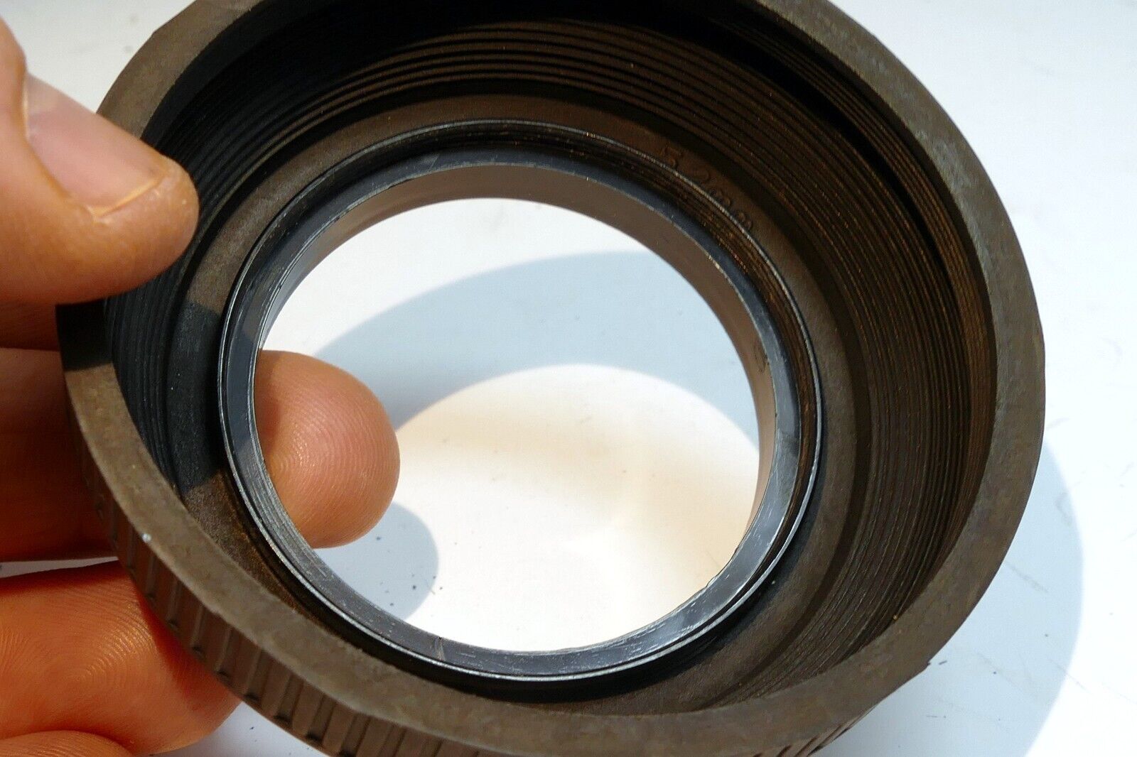 52mm Lens Hood Shade rubber threaded screw in for 50mm f1.8 normal lenses