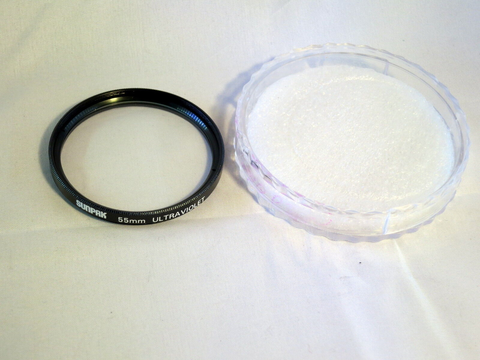 SUNPAK Genuine 55mm Ultraviolet UV Lens Filter with case 6106018