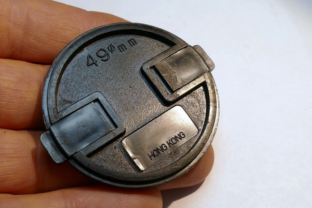 Front 49mm Lens cap snap on type  made in Hong Kong