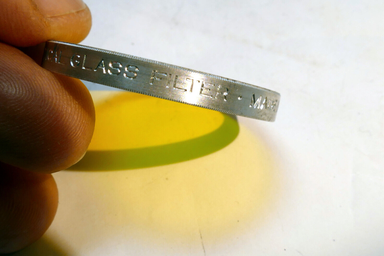 ARGUS Yellow 2 Filter series 6 VI made in USA LY Optical Glass 41mm
