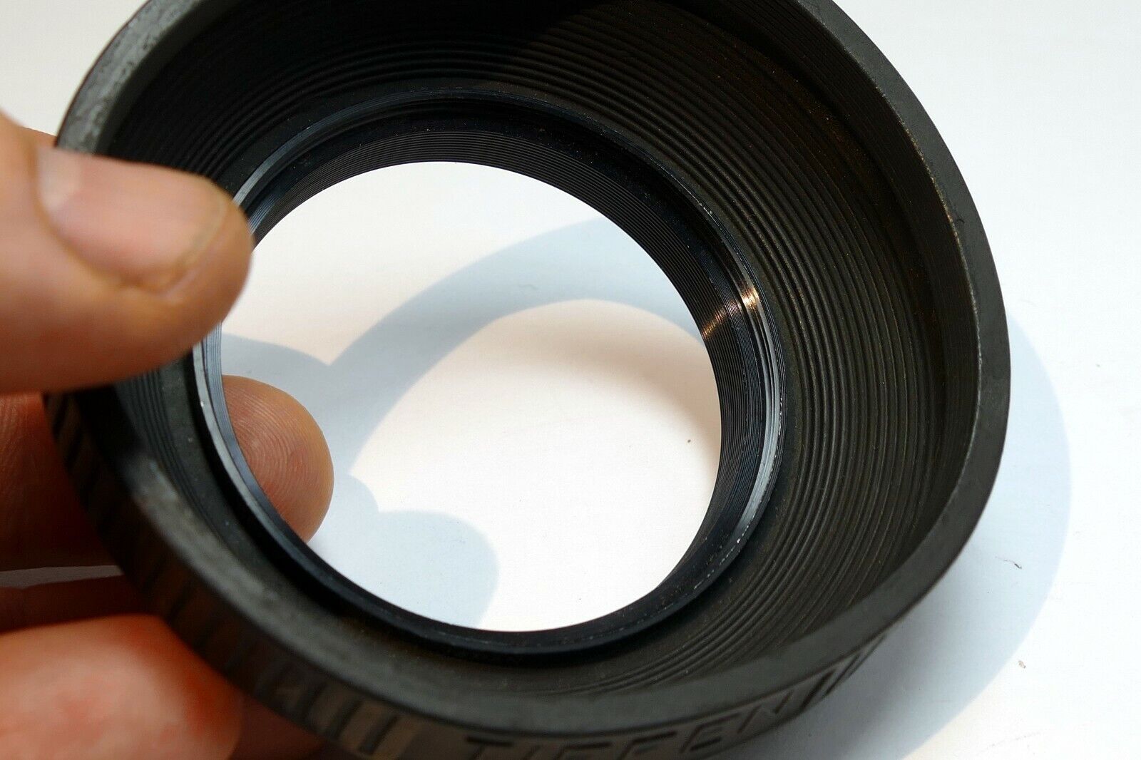 Tiffen 55mm rubber Lens Hood Shade screw in made in USA