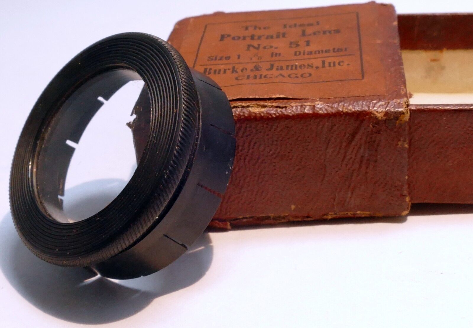 Burke & James no 51 Portrait Lens series 5 filter drop in 34mm for Kodak Folding