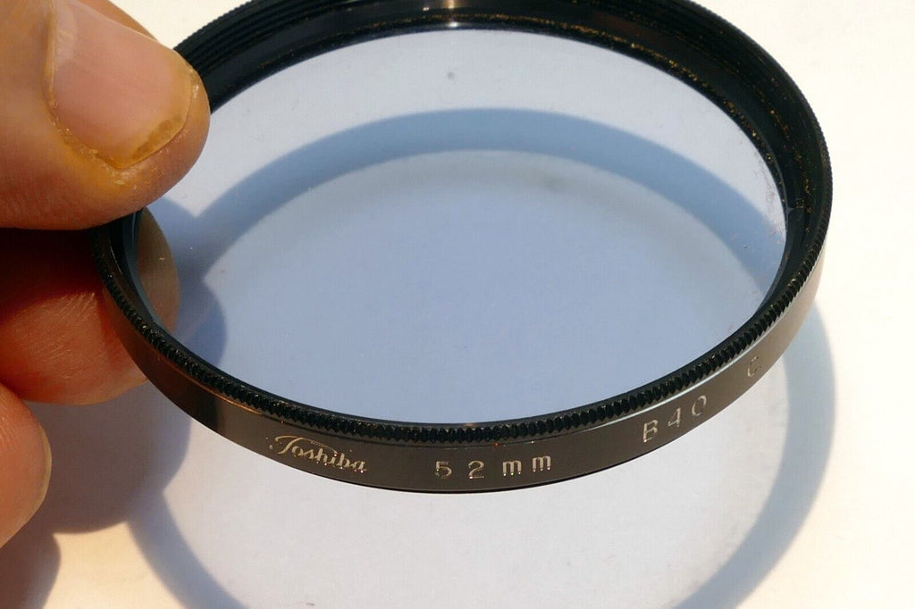 Toshiba 52mm Filter  B40 40B  Blue made in Japan  Coated