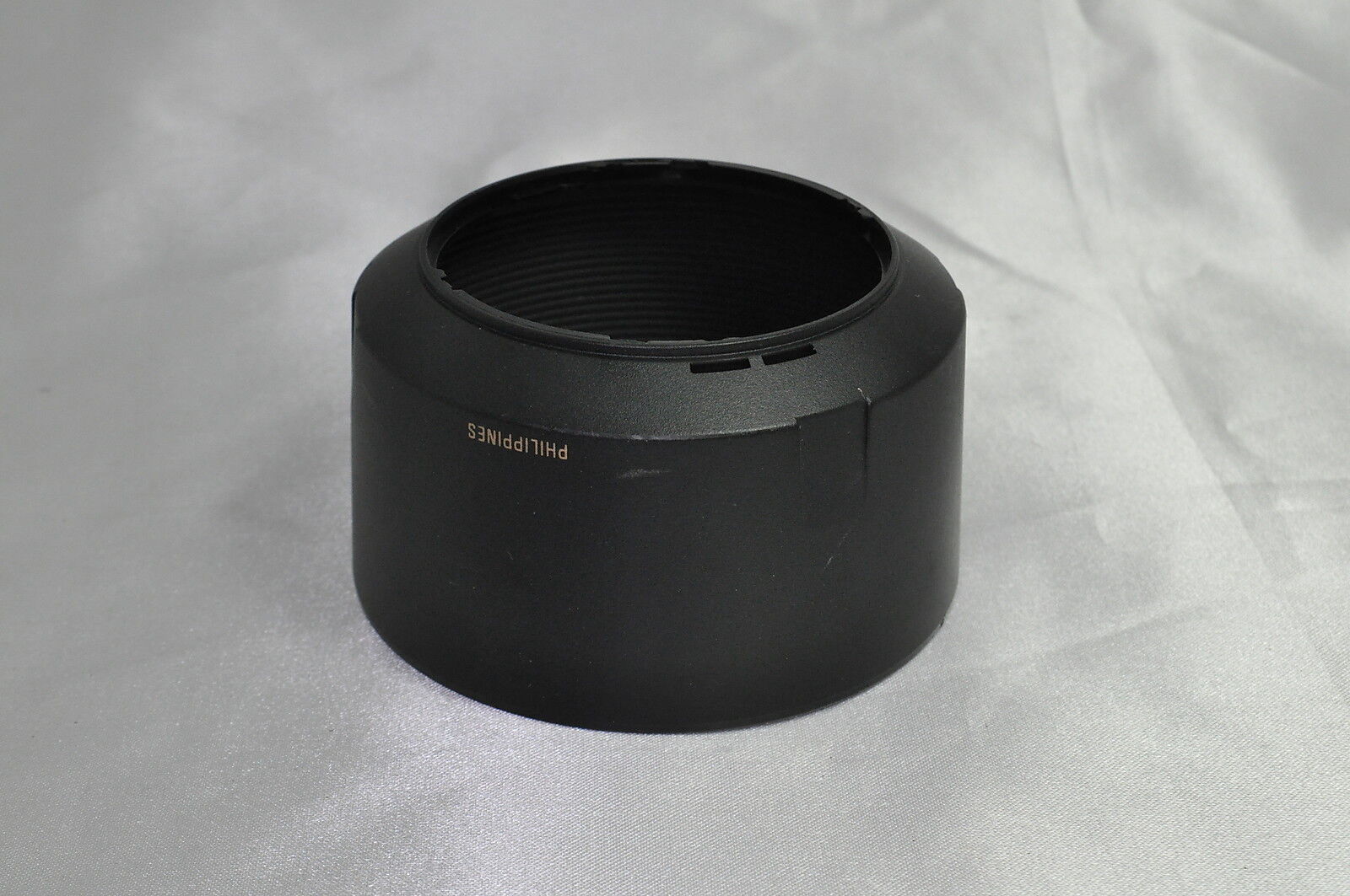Quantaray Plastic Lens Hood Made in Philippines for 55-200mm zoom lens