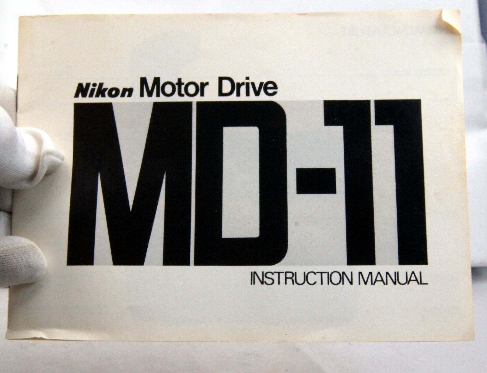Nikon MD-11 Motor Drive   Instruction Manual Guide Genuine 18 pages 1978