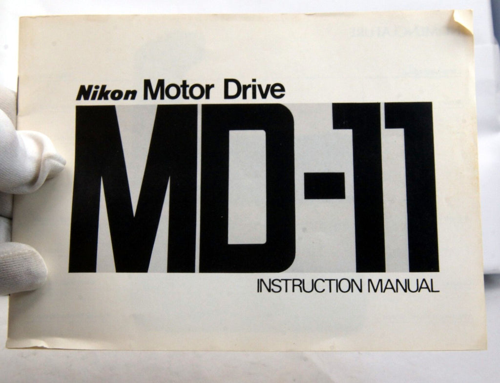 Nikon MD-11 Motor Drive   Instruction Manual Guide Genuine 18 pages 1978