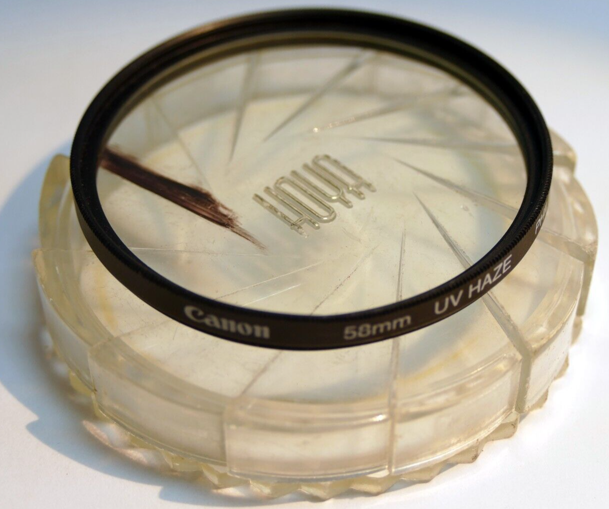 Canon 58mm Lens Filter UV Haze threaded - genuine OEM EOS 18-55mm