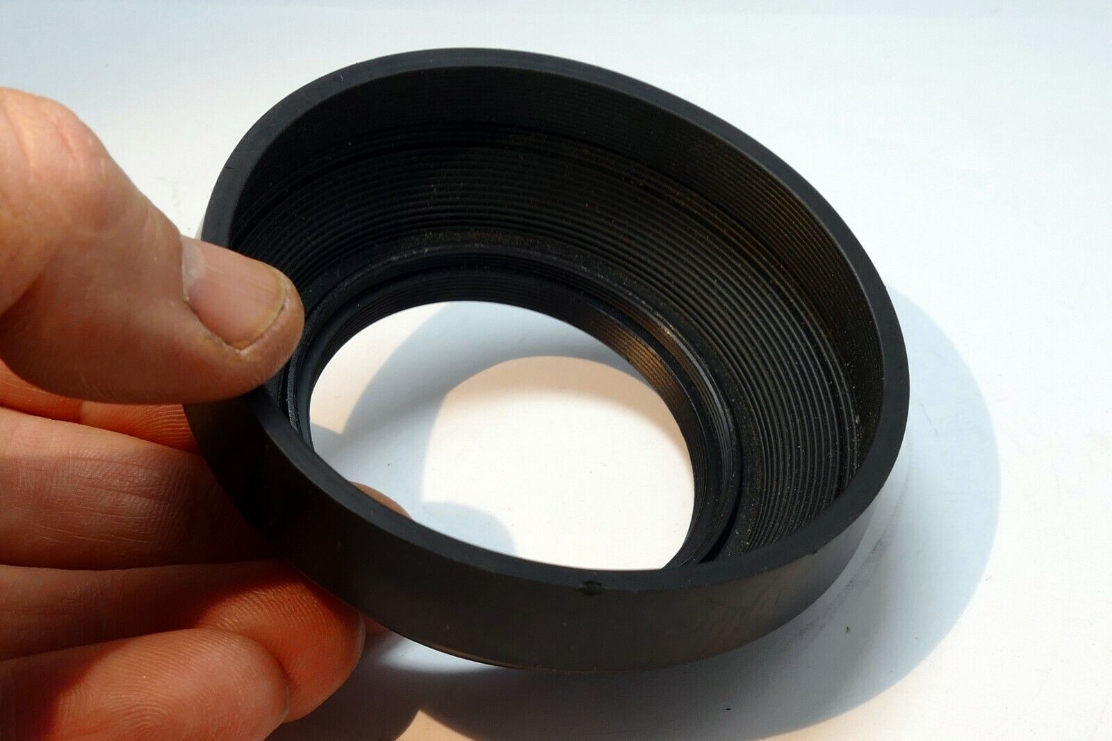 55mm Rubber Collapsible Lens Hood Shade Telephoto 200 300mm double threaded