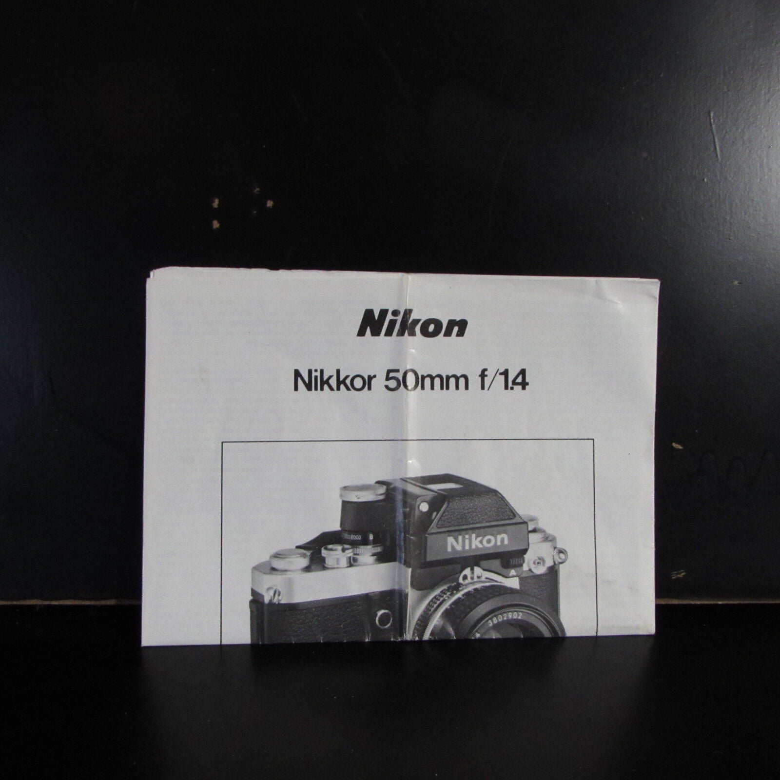 Used Nikon Nikkor 50mm f/1.4 Ai Lens User Guide Owner Manual B00149