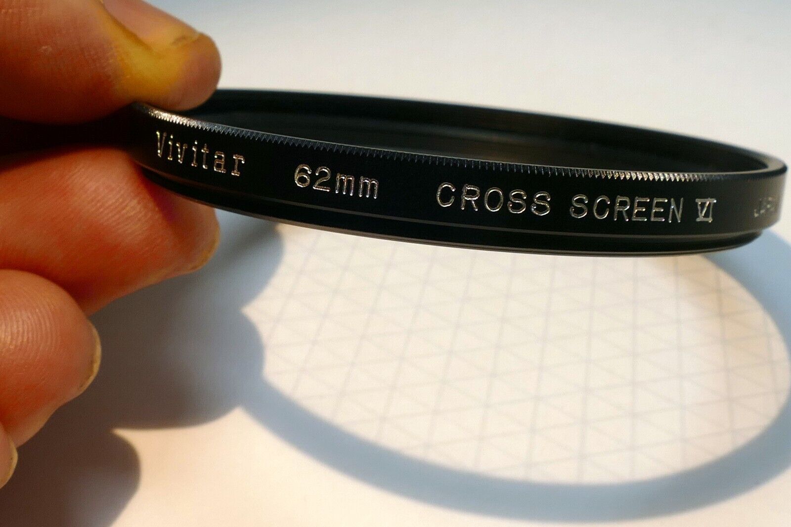 Vivitar  62mm Lens Filter Cross Screen VI Octagon  star