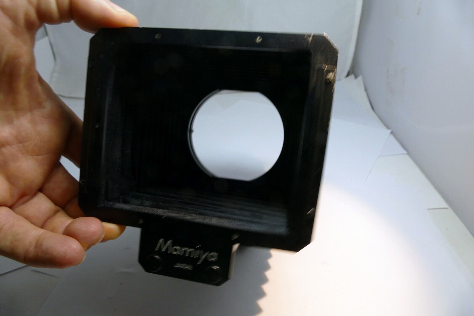 Mamiya 645 Pro Bellows Lens Hood (missing lens ring)